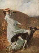 Charles Wellington Furse Diana of the uplands painting